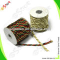 cordón de cordón modificado para requisitos particulares colorido del poliester para la ropa